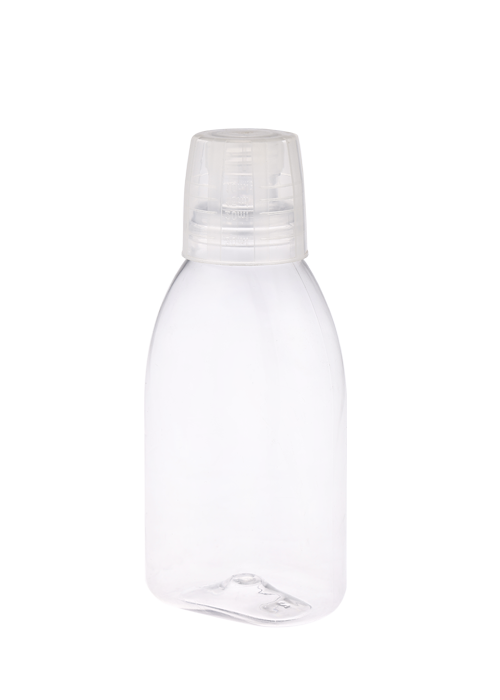 300ml 扁形糖浆浓缩液体瓶 自带量杯