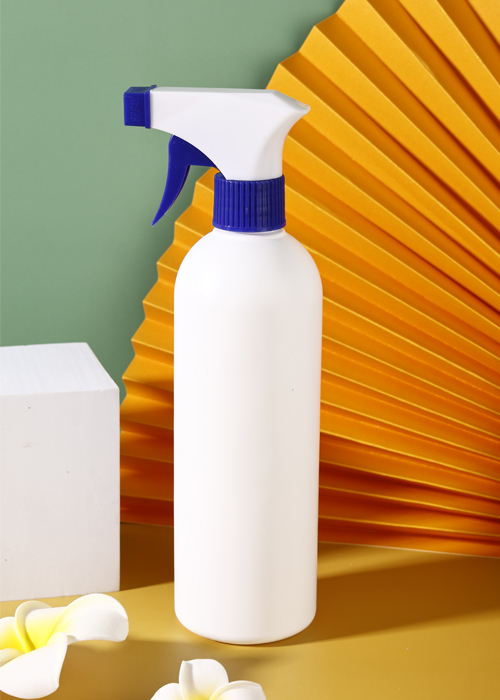 300ml PE白色圆柱手持喷枪瓶