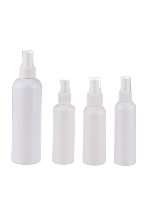 100-250ml 白色PET喷雾圆瓶 消毒液杀菌酒精喷雾分装瓶