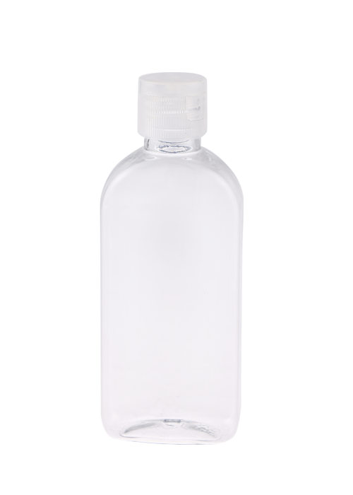 60-100ml PET椭圆扁形凝胶乳液翻盖瓶 免洗洗手液瓶
