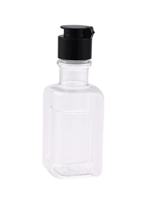 100ml PET异形精油瓶 24口径保洁翻盖瓶
