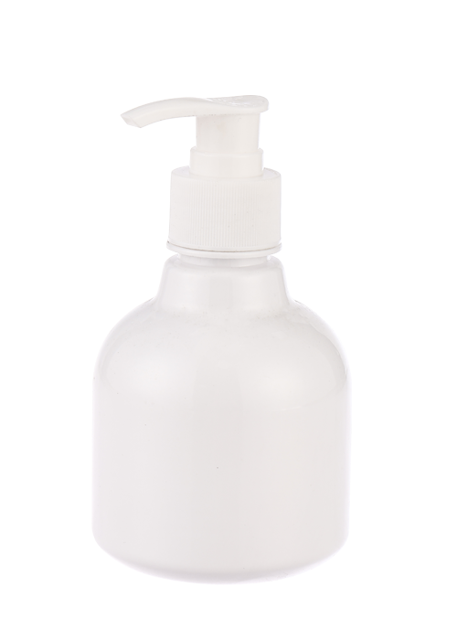 200ml PE白色乳液泵瓶 炸弹球形瓶